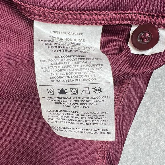 Nike Jersey Mens Large Maroon White Short Sleeve Baseball Button Up Logo Jersey - Picture 10 of 12